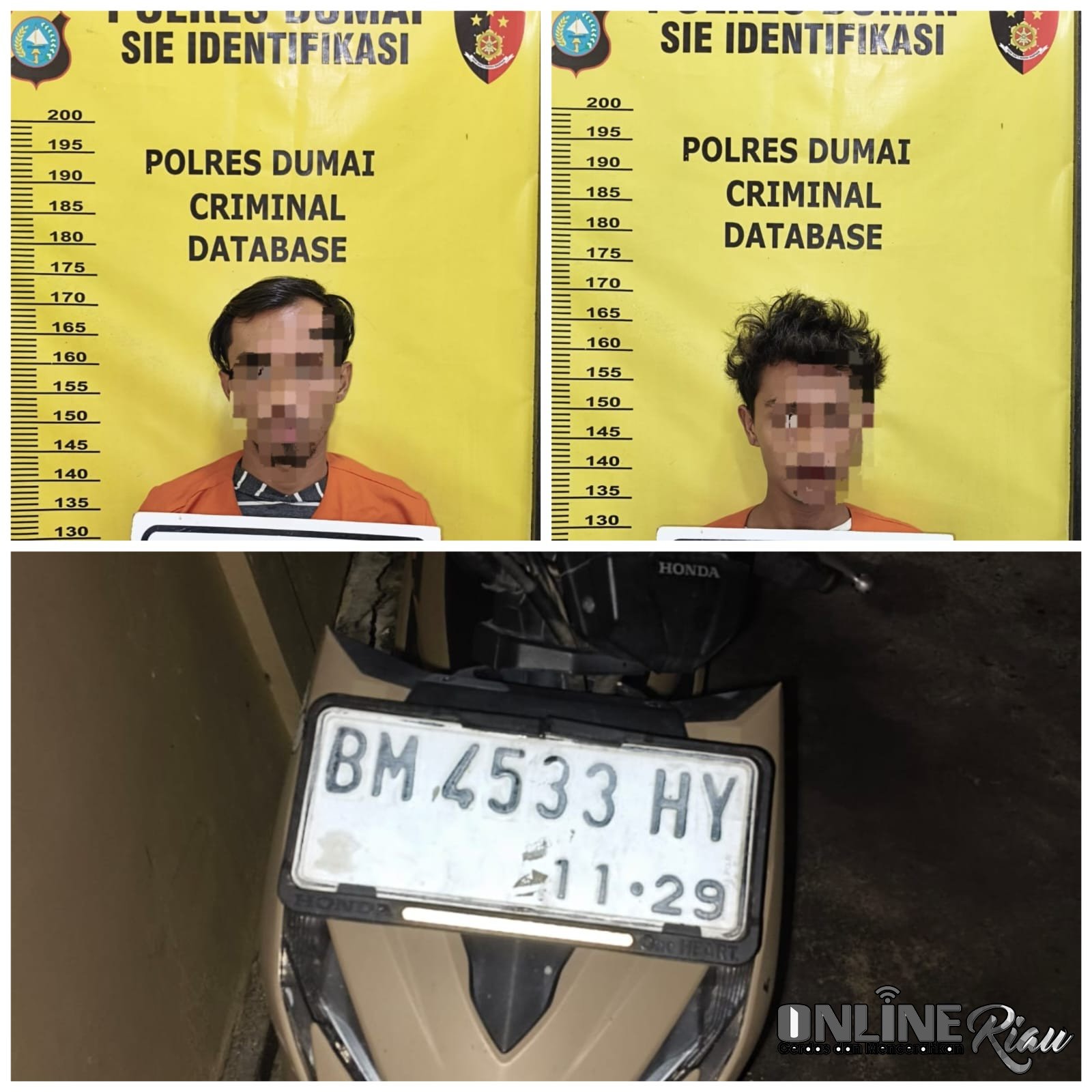 Aksi Tengah Malam Dipergoki Warga, Polsek Sungai Sembilan Ringkus Dua Terduga Pelaku