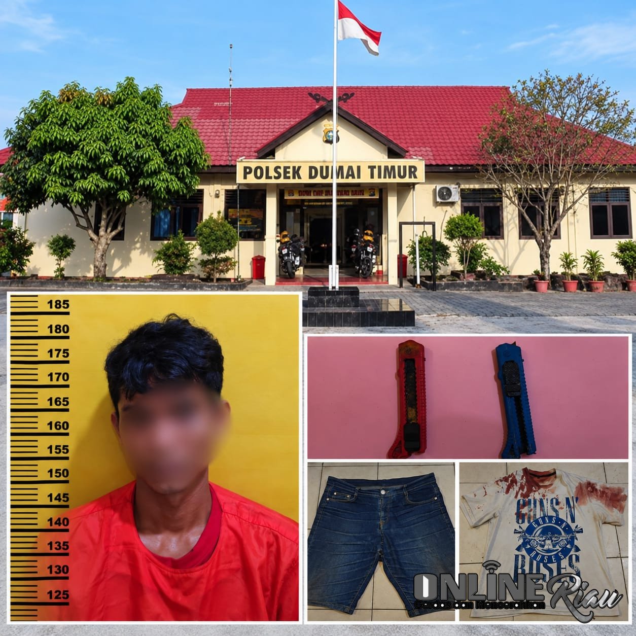 Diduga Aniaya Pria hingga Luka di Kepala, MH Diamankan Polsek Dumai Timur