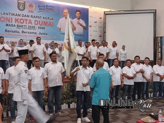 Ketua KONI Riau Lantik Abdul Kadir Jailani, Dumai Ditarget Jadi Barometer Olahraga
