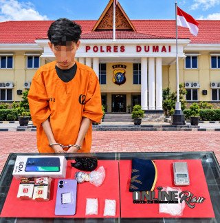 Satresnarkoba dan Satpolair Polres Dumai Ungkap Dugaan Peredaran Sabu 25,68 Gram di Pelabuhan JU